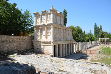 Wall Mural - Aphrodisias ancient greek city tyrkey caria ruins marble