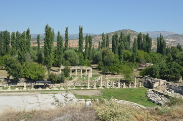 Sticker - Aphrodisias ancient greek city tyrkey caria ruins marble