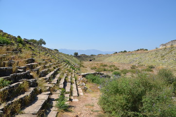 Wall Mural - Aphrodisias ancient greek city tyrkey caria ruins marble 