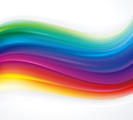 Leinwandbilder - Abstract colorful texture wave background.