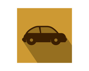 Canvas Print - brown vehicle conveyance transport transportation image vector icon logo