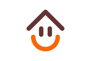 home smile happy logo icon