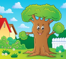 Wall Mural - Cheerful tree theme image 2