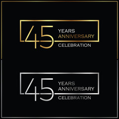 Poster - 45th years anniversary celebration background