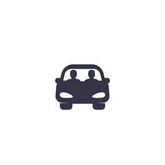 Sticker - carpool vector icon