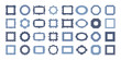 © creative_jen - Mega set of decorative photo frames for your design. Different shapes: square, rectangle, round, oval, star, flower, octagon. Vector illustration. Big pack of 32 design elements.