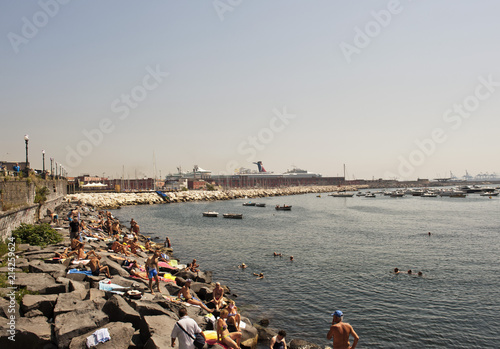 Stadtstrand An Der Uferstrasse Via Nazario Sauro Neapel Napoli Kampanien Campagna Italien Italianeapel Napoli Kampanien Campagna Italien Italia Buy This Stock Photo And Explore Similar Images At Adobe Stock Adobe Stock