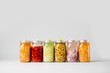 Fermented Vegetables on isolated background