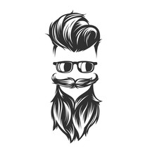 Hairstyles With Beard Mustache Sunglasses