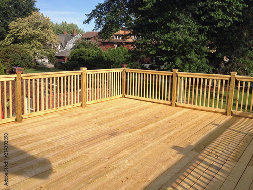 Patio On Top Of Flat Roof Garage Buy This Stock Photo And