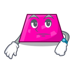 Poster - Waiting trapezoid mascot cartoon style