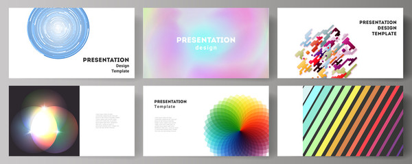 Wall Mural - the minimalistic abstract vector illustration of the editable layout of the presentation slides desi