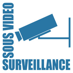 Wall Mural - Logo site sous vidéo surveillance.