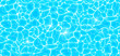 Water pool texture bottom vector background, ripple and flow with waves. Summer blue aqua swiming seamless pattern. Sea, ocean surface. Top view