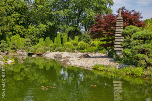 Japanischer Garten Rheinaue Bonn Buy This Stock Photo And