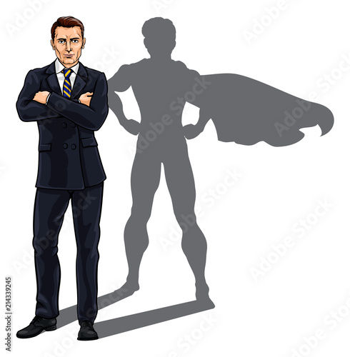 Superhero Business Man