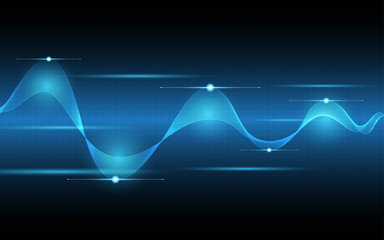 Wall Mural - abstract technology background hi-tech communication concept innovation background vector illustrati