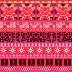 Wall Mural - Tribal ethnic seamless pattern. Abstract geometric ornament. Vector illustration. Perfect for textile print, cloth design tissue, wrapping paper and fabric design