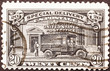 © Silvio - Mail truck on US postage stamp of 1925