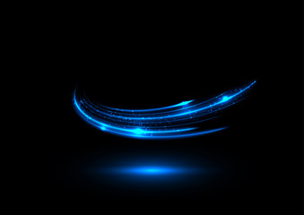 Wall Mural - blue ionic energy stream