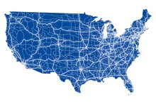 Usa Road Map