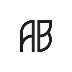 Sticker - two letter ab monogram logo