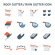 Roof Gutter Icon
