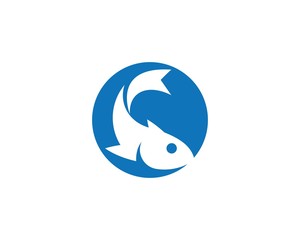 Wall Mural - fish logo template