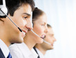 © vgstudio - Three customer support phone operators
