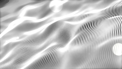 Silver Wave Background.