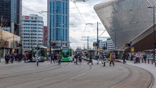 Central Station Tram Stop Time Lapse
