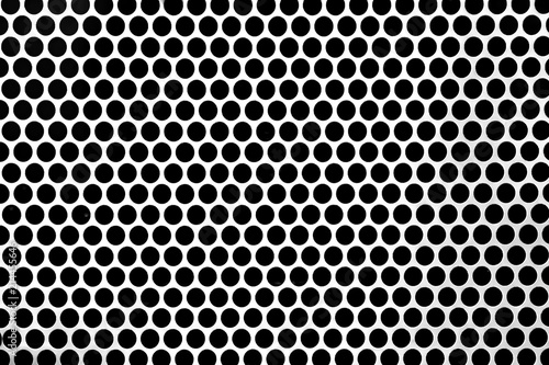 Fotografia, Obraz Perforated steel sheets with round hole perforations backgrounds