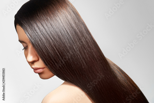 Beautiful Young Woman With Clean Skin Beautiful Straight Shiny