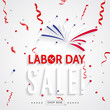 Labor Day sale banner. Labor Day special offer design vector.