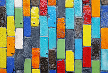 Colorful Abstract Artistic Rectangle Ceramic Tiles 
