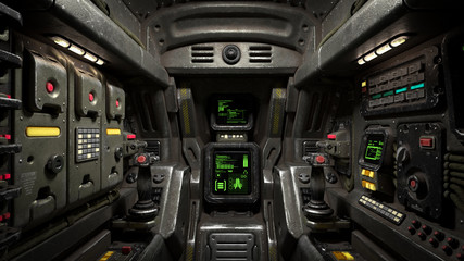 Obraz na płótnie silnik statek sztuka 3d widok