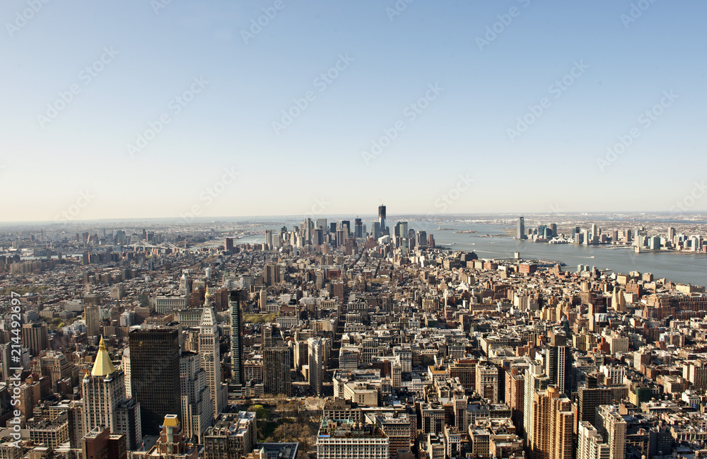 Canvas Prints Blick Vom Empire State Building Richtung Suden Manhattan New York City New York Vereinigte Staaten Von Amerika Usa Nikkel Art