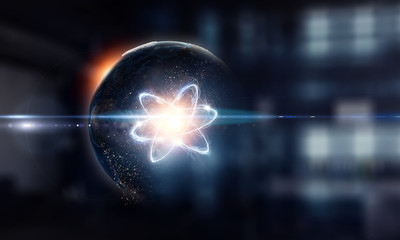 Wall Mural - astronomy concept backdrop. 3d rendering