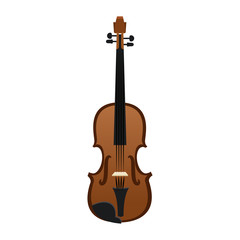 Poster - Violin music instrument vector illustration graphic design