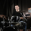 © yurolaitsalbert - musician rehearsing on the drums. youth and Hobbies