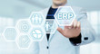 © Sikov - Enterprise Resource Planning ERP Corporate Company Management Business Internet Technology Concept