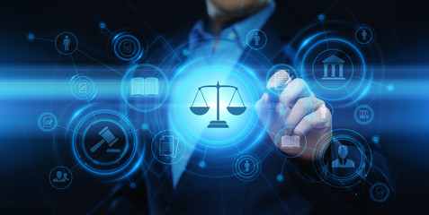 Wall Mural - labor law lawyer legal business internet technology concept