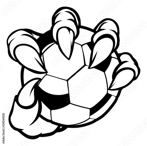 Monster animal claw holding...