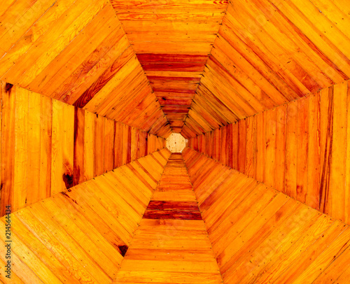 Wooden Ceiling Octagon Home Design Buy This Stock Photo And