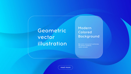 Wall Mural - Landing page, blue abstract background, vector geometric illustration with modern gradient, eps10