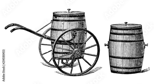 Wasserwagen Und Fass Aus Theodor Lange Allgemeines Illustriertes