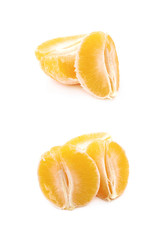 Canvas Print - Peeled orange isolated