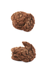 Poster - Chocolate chip cookie isolated