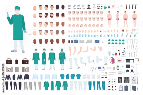Fotomural Doctor, surgeon or paramedic constructor or DIY kit