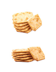 Canvas Print - Spiced cracker composition isolated